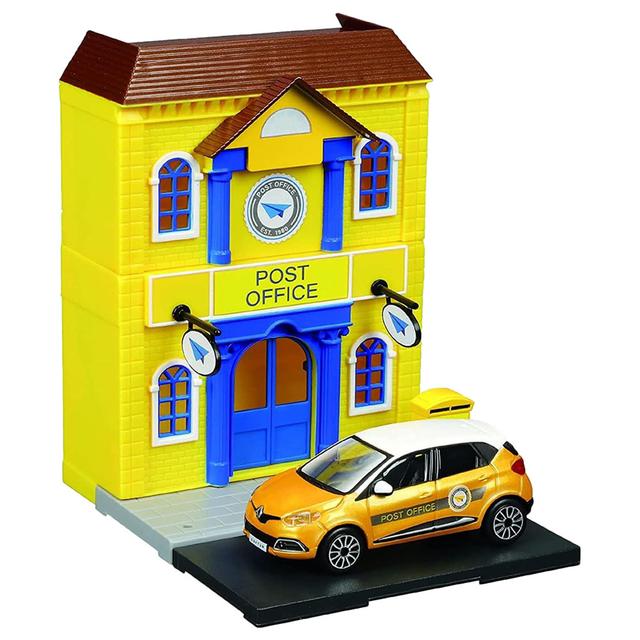 Bburago - 1/43 Street Fire City Post Office Playset w/ Car