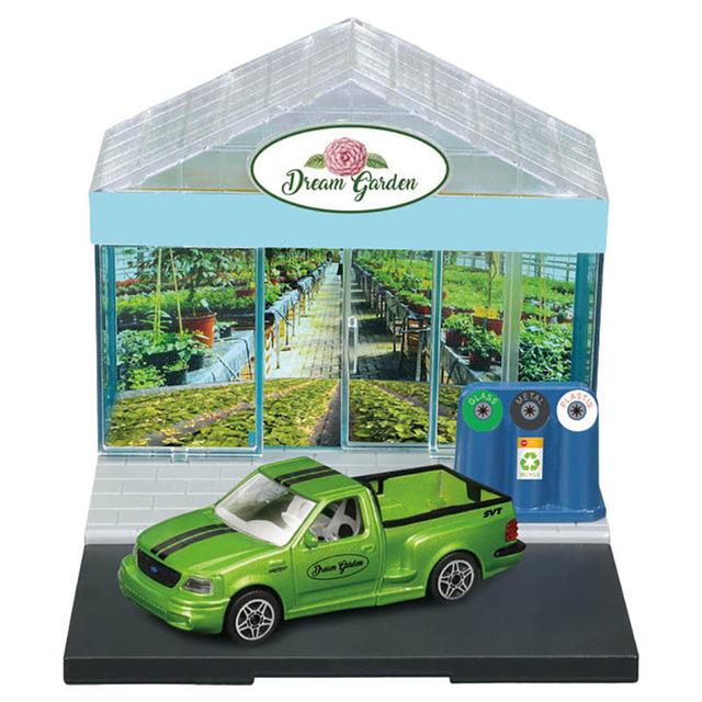 Bburago - 1/43 Street Fire City Garden House Playset w/ Car