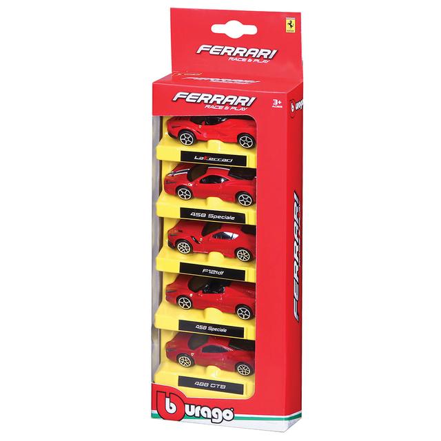 Bburago - Ferrari Race & Play Scale 1:64 Diecast Car, Assorted