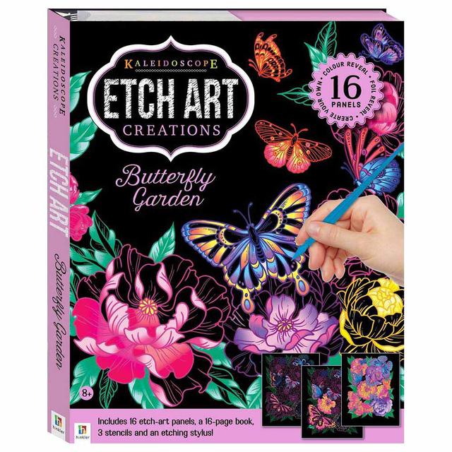 Hinkler - Kaleidoscope Etch Art Creations Butterfly Garden