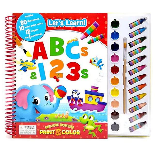 Let's Learn ABC/123 Deluxe Poster Paint & Color