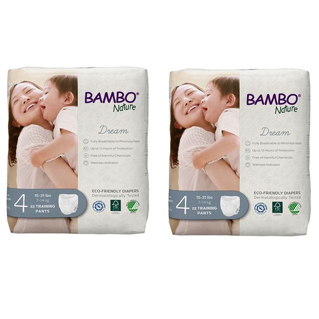 Bambo Nature - Eco-Friendly Diaper Pants, Size 4, 7-14kg 44 pcs, Value Pack