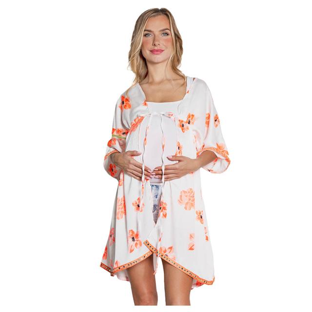 Blush - Front Open Coverup - Orange 