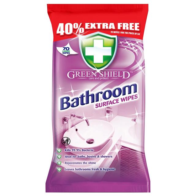 Green Shield - Bathroom Surface Wipes 70s - Pink