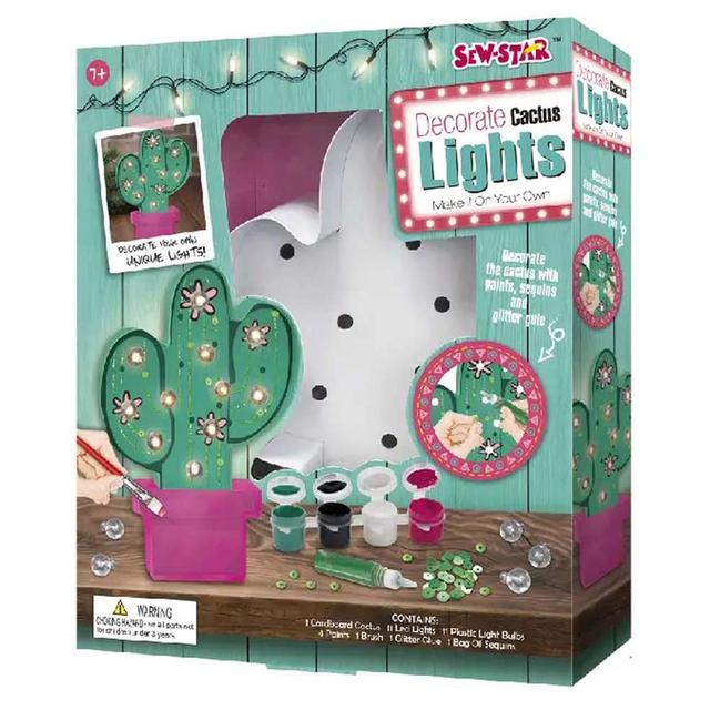 Sew Star - Decorate Your Own String Lights Cactus LED Kit