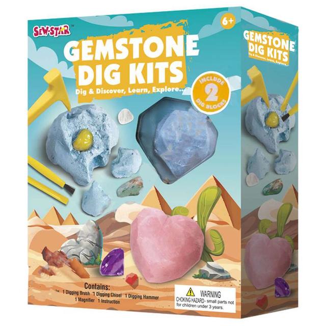 Sew Star - Dig & Discover, Learn & Explore Gemstone Dig Kit