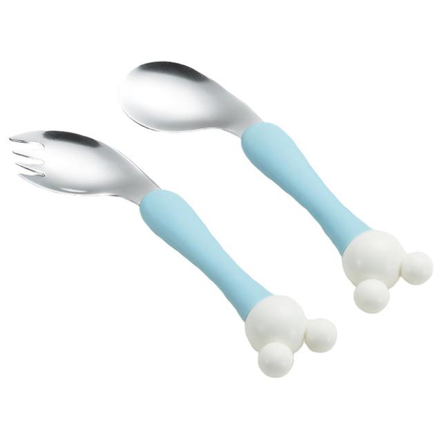 Highland - Blue Baby Spoon & Fork Kid's Cutlery W/ Case