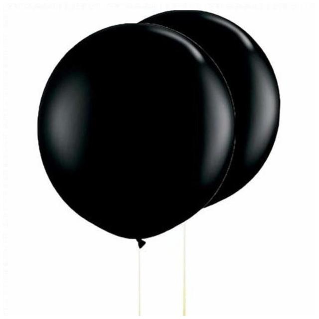 Highland - 36" round Black Balloon