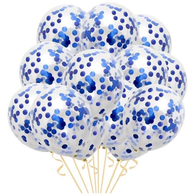 Highland - Blue Confetti Balloons 10pcs