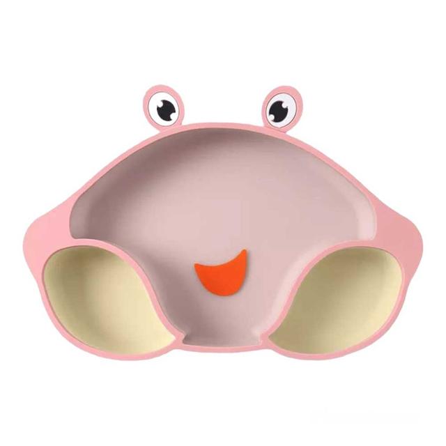 Highland - Silicone Crab Baby Feeding Plate - Pink