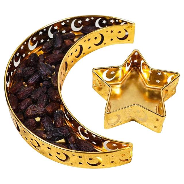 Highland - Moon & Star Shape Eid Serving Tray 