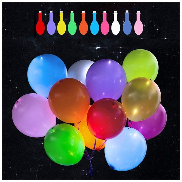 Highland - 20pcs Glow in the dark LED Balloons 