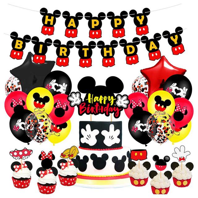 Highland - Mickey Mouse Birthday Decorations - 26 pcs 