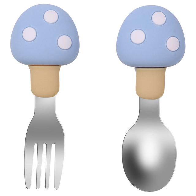 Highland - Baby Spoon & Fork Cutlery w/ Case - Blue