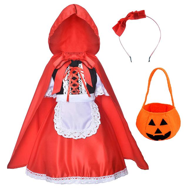 Highland - Red Riding Hood Halloween Costume for Girls - 6-8 Y