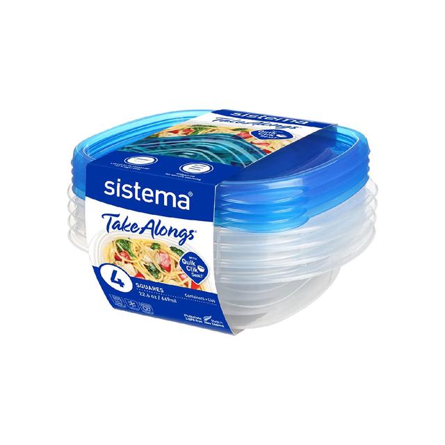 Sistema - Takealongs Square 669ml box - Blue