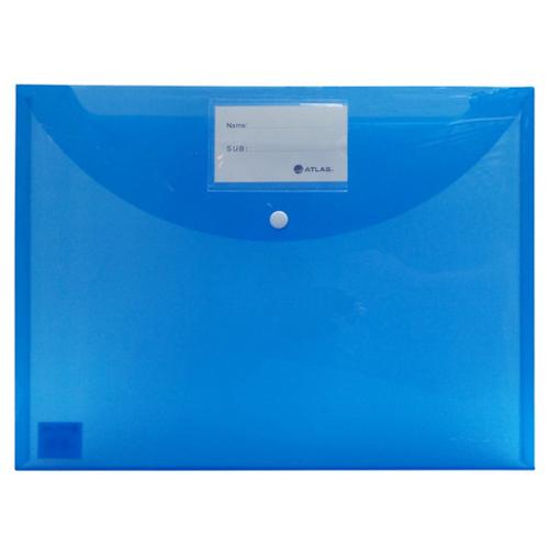 Atlas - 12pcs Document Bag with Card & Button F/S - Blue