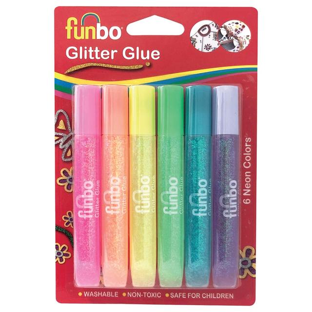 Funbo - Glitter Glue Light 6 Colours - 12.5g