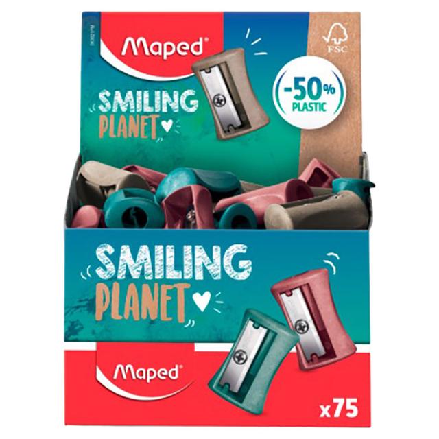 Maped - Sharpner Smiling Planet 1 Hole Vivo - 75pcs