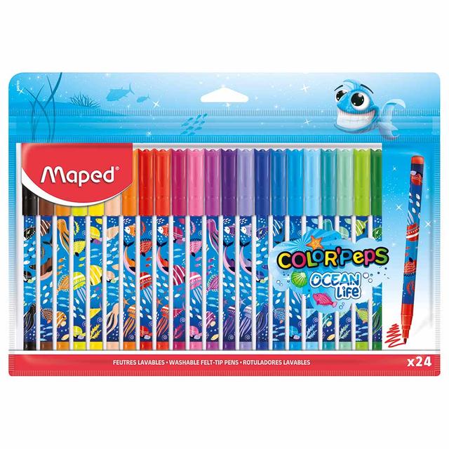 Maped - Color Peps Felt Tip Pen - Ocean - 24pcs