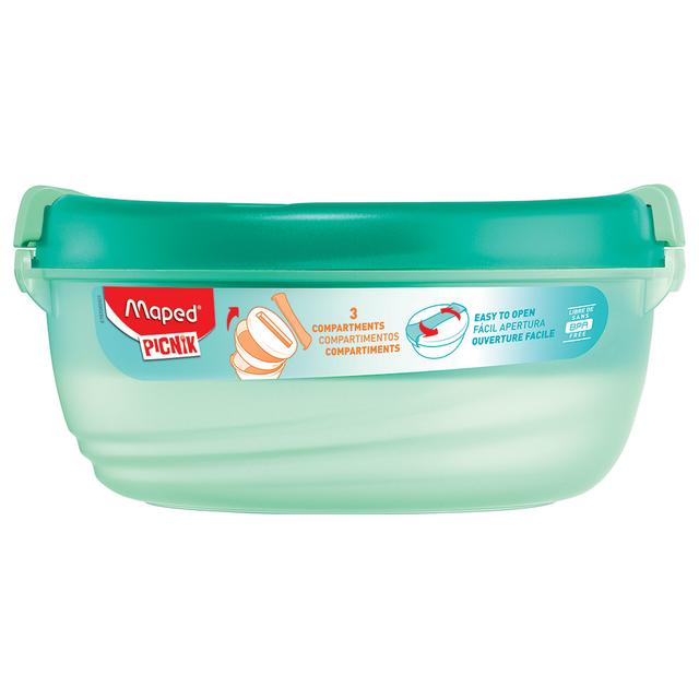 Maped - Picnik Origins Lunch Bowl W/ 3 Compartments - 1.4 L - Green