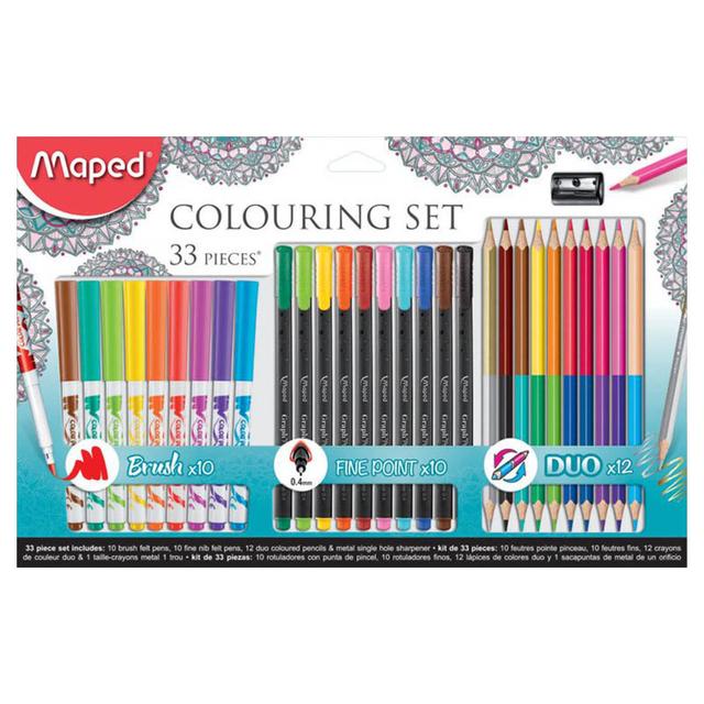 Maped - Adult Coloring Pack - 33 Pcs