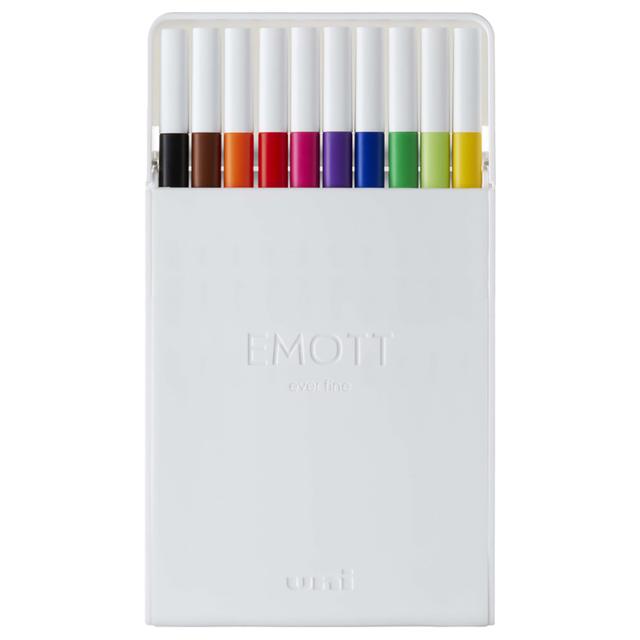 Uni-ball - Emott Fine Line Colorliner Pen 10Pcs