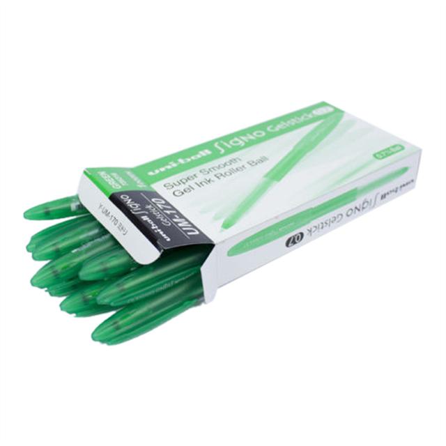 Uni-ball - 12pcs Signo Roller Pen - Green