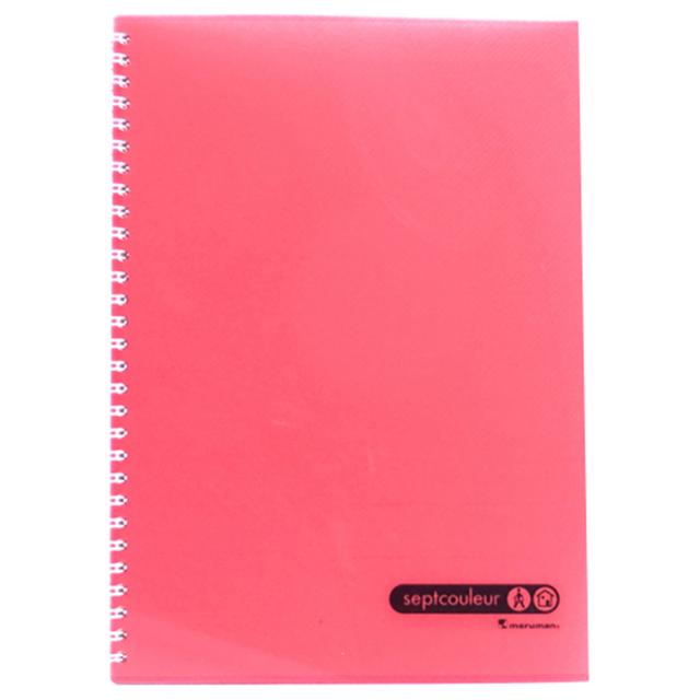 Maruman - Sept Couleur Notebook B5 80 Sheets - Pink