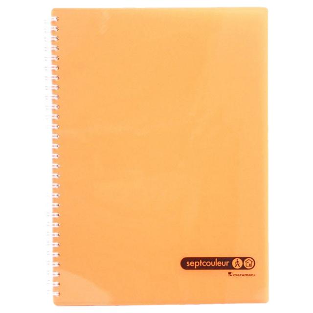 Maruman - Sept Couleur Notebook B5 80 Sheets - Orange