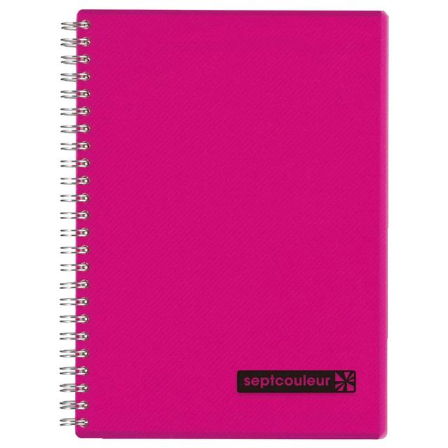 Maruman - Sept Couleur Notebook A5 80 Sheets - Pink