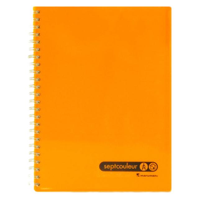 Maruman - Sept Couleur Notebook B6 80 Sheets - Orange