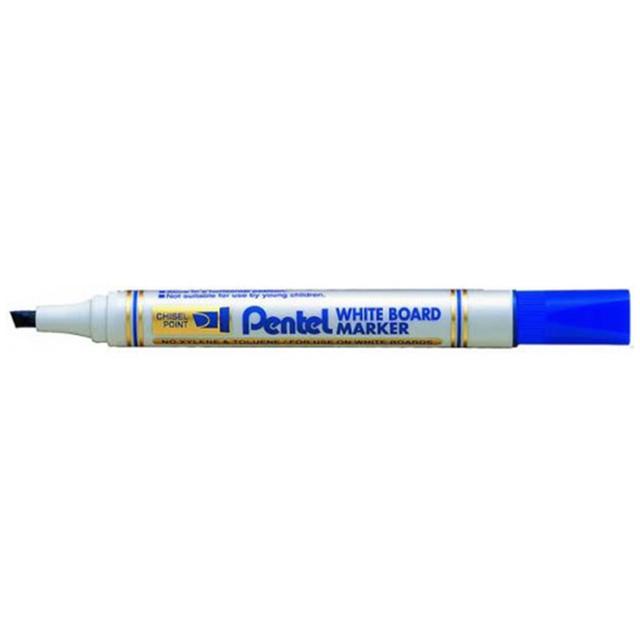 Pentel - 12pcs Marker White Board Chisel Point - Blue