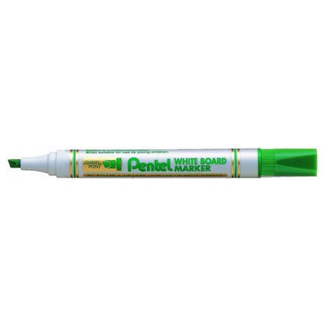 Pentel - 12pcs Marker White Board Chisel Point - Green