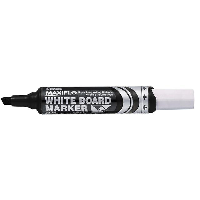 Pentel - 12pcs Maxiflo White Board Marker Bullet Point Black