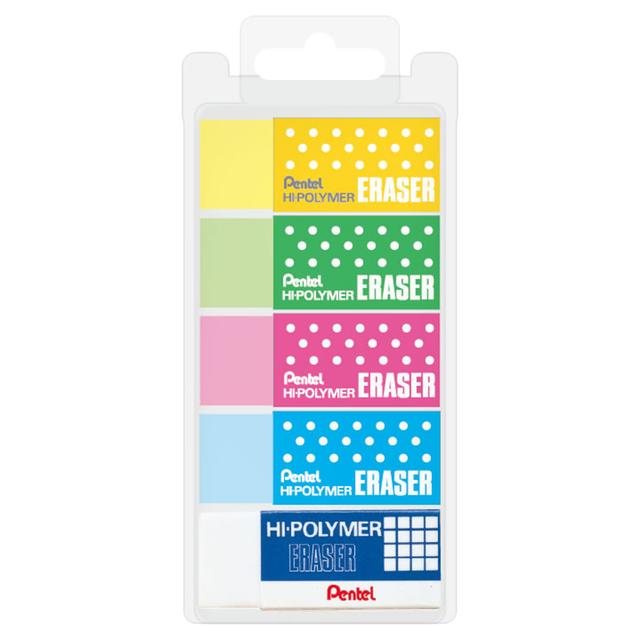 Pentel - Hi-Polymer Eraser Medium - 5pcs