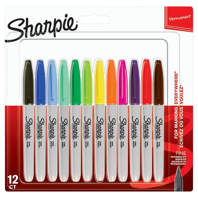 Sharpie - P.Marker Fine Bls - 12Col