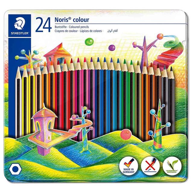 Staedtler - Noris Coloured Pencils Metal Set - 24 Col