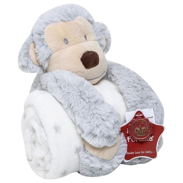 Luvena Fortuna - Plush Animal & Blanket - Monkey