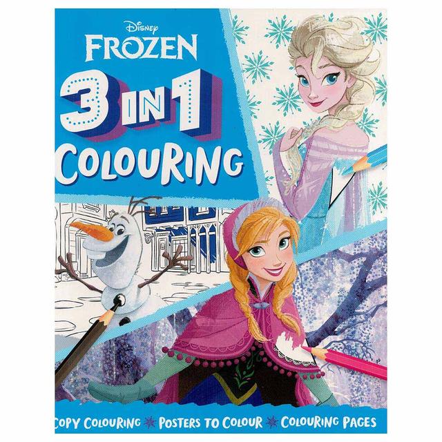 Disney Frozen: 3-In-1 Colouring Book