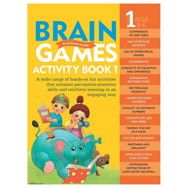 Om Books - Brain Games Activity Book 1