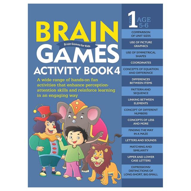 Om Books - Brain Games Activity Book 4