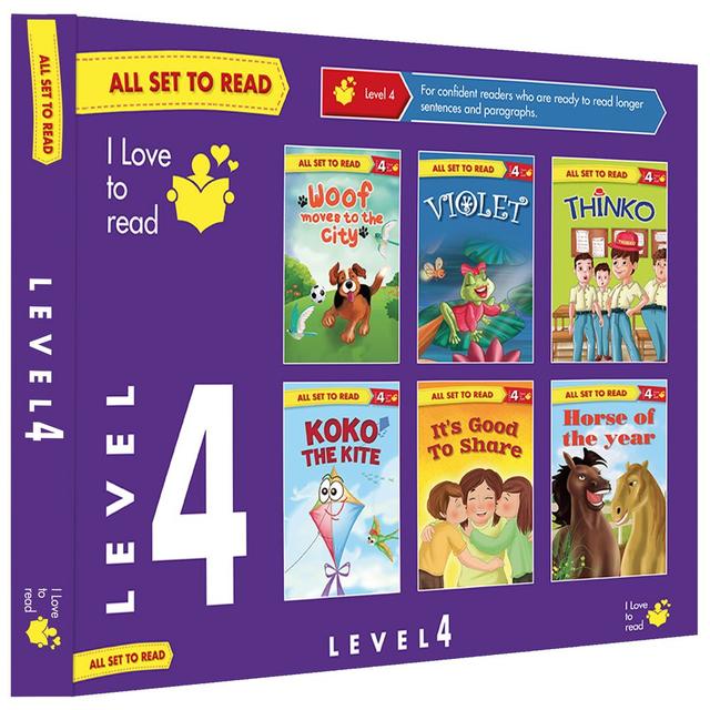 Om All Set To Read Readers Books Level 4 - Pack Of 6