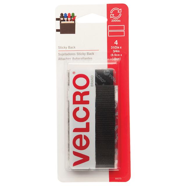 Velcro - Strip 3-1/2" Black