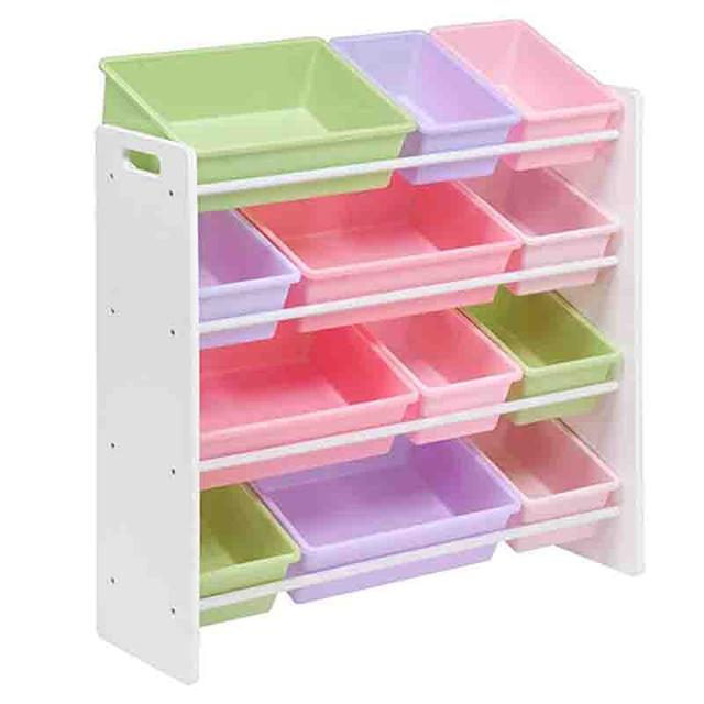 Homesmiths - 4-tier Kids Toy Storage Organizer- White