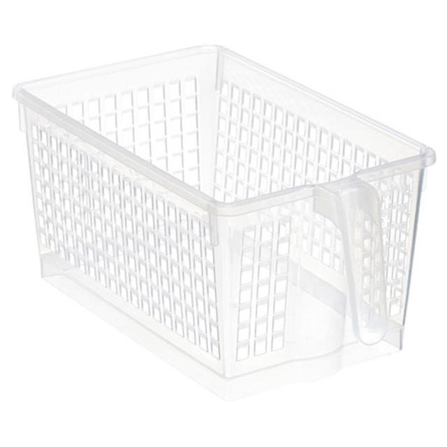 Keyway - Storage Basket w/ Handle Assorted White/Clear