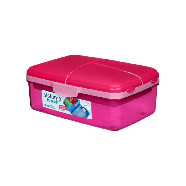 Sistema - Slimline Quaddie Coloured 1.5L - Pink