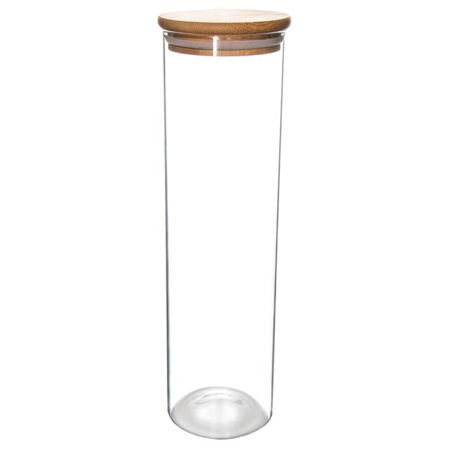 Little Storage - Tall Bamboo/Glass Storage Jar