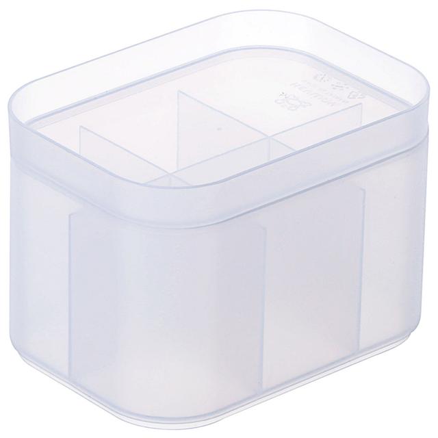 Keyway - 6 Compartments Desktop Organizer With Lid - Clear