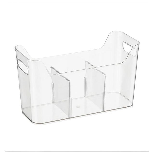 InterDesign - Narrow Divided Freezer Bin - Clear